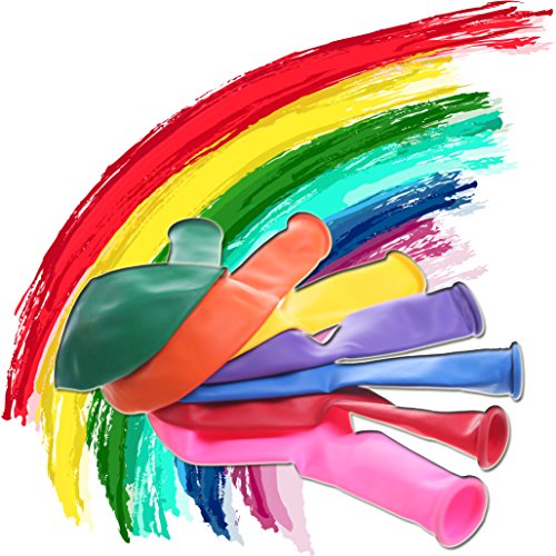 PMLAND 100 Pieces Rainbow Set Assorted Color Latex Party Balloons 12 Inches