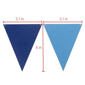 Rainbow Felt Fabric Bunting, 24 Pcs/ 16.4 Feet(2 Pack) Decoration Banners for Birthday Party, Baby Shower, Window Decorations and Children's Play Room Decorations