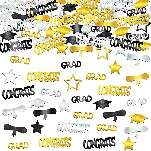 KatchOn, Congrats Grad Graduation Confetti 2023 - Pack of 1000 | Grad 2023 confetti for 2023 Graduation Decorations | Graduation Table Decorations | Graduation Decorations Class of 2023 Decorations