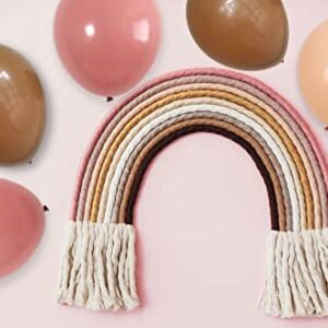 60PCS Blush Nude Cream Dusty Rose Mauve Pink Tan Brown 10 Inch Latex Balloon Backrop Arch Garland for Boho Nuetral Baby Shower Rustic Fall Bridal Shower Wedding Birthday Party Decoration