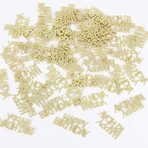 halodete happy birthday confetti – birthday party table decorations gold glitter confetti, table scatter confetti decorations for baby shower birthday party