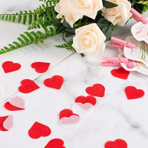 Whaline 6000 Pieces Valentine's Day Paper Confetti Red Heart Tissue Confetti Party Table Decorations for Balloon, Wedding, Holiday, Birthday