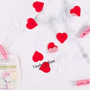 Whaline 6000 Pieces Valentine's Day Paper Confetti Red Heart Tissue Confetti Party Table Decorations for Balloon, Wedding, Holiday, Birthday