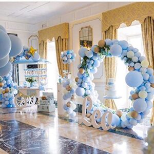 Baby Blue Balloons Light Blue Balloons 12 Inch 50 Pcs Pastel Blue Baby Balloons For Baby Shower Happy Birthday Gender Reveal Balloons