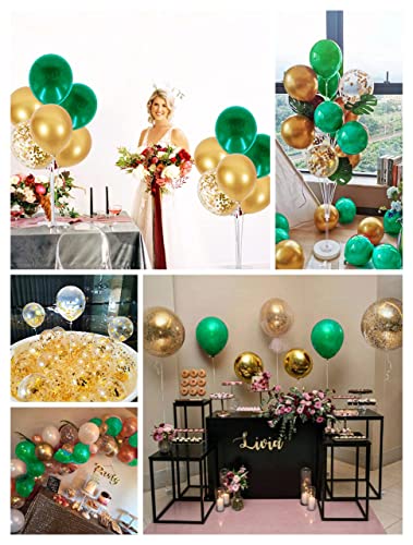 Graduation Party Decorations 2023 Green Gold/Green Gold Balloons/St. Patrick’s Day Decorations/Green Gold Birthday Party Decorations Summer/Jungle Theme/Christmas Party Decorations