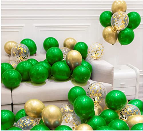 Graduation Party Decorations 2023 Green Gold/Green Gold Balloons/St. Patrick’s Day Decorations/Green Gold Birthday Party Decorations Summer/Jungle Theme/Christmas Party Decorations