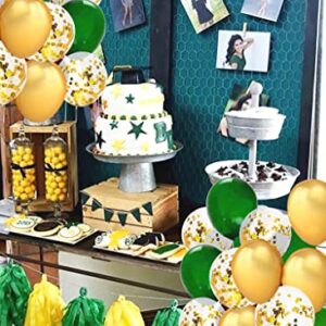 Graduation Party Decorations 2023 Green Gold/Green Gold Balloons/St. Patrick’s Day Decorations/Green Gold Birthday Party Decorations Summer/Jungle Theme/Christmas Party Decorations