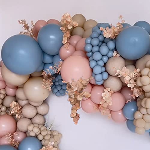 Pink And Blue-Purple Balloons Dusty Arch Kit Garland Nude For Gender Reveal Baby Shower Decorations Bear