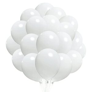 300 pack white balloons, 12 inch white latex balloons for party supplies and decorations