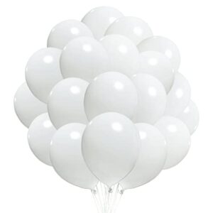 300 pack White Balloons, 12 Inch White Latex Balloons for Party Supplies and Decorations