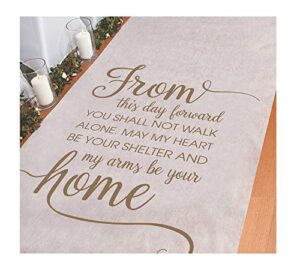 from this day forward wedding ceremony aisle runner (100 ft) perfect for indoor, outdoor, beach weddings
