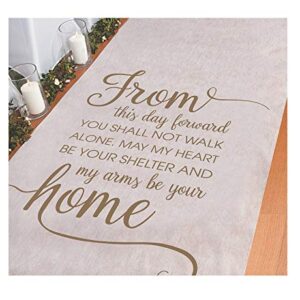 from This Day Forward Wedding Ceremony Aisle Runner (100 ft) Perfect for Indoor, Outdoor, Beach Weddings