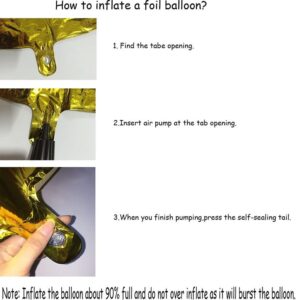 GOER 42 Inch Gold Number 50 Balloon,Jumbo Foil Helium Balloons for 50th Birthday Party Decorations and 50th Anniversary Event