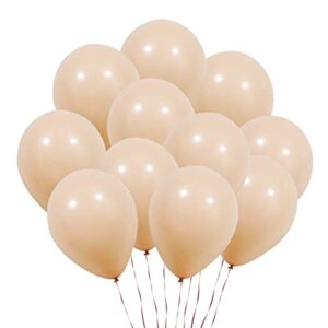 K KUMEED 100 Pcs Champagne Balloons Latex Balloons for Wedding Bridal Baby Shower Birthday Party Decorations