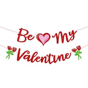 be my valentine-valentines day banner-will you be my valentine-valentines day decor