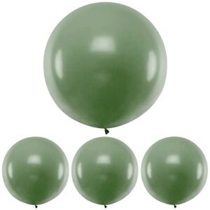 36 inch sage green balloons giant eucalyptus balloons bridal shower gender neutral baby shower decorations olive green balloon 4 count