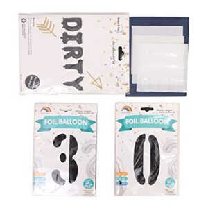 Dirty 30th Birthday Decorations for Him and Her - Dirty 30 Balloons Banner Letter Decoration Set, 30th Birthday Decorations for Men and Women, dirty 30" Aluminum Foil Letters. (Dirty 30th)