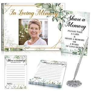 spakon funeral guest book for memorial service celebration of life guest book 100 pieces double sided prayer funeral cards