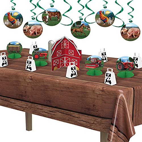 Beistle 2 Piece Disposable Plastic Wooden Print Tablecovers For Western Theme Birthday Party Pirate Tableware Decorations