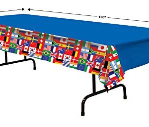 International Flag Tablecover Party Accessory (1 count) (1/Pkg)