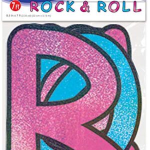 Glittered Rock & Roll Streamer Party Accessory (1 count) (1/Pkg)