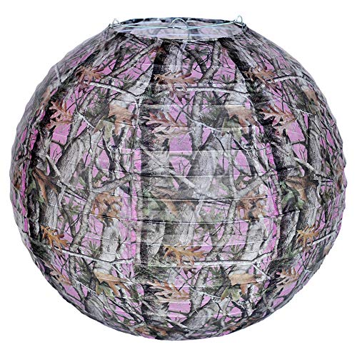 Havercamp Pink Camo Lantern 12" in Next Vista Pattern Great for Parties Events