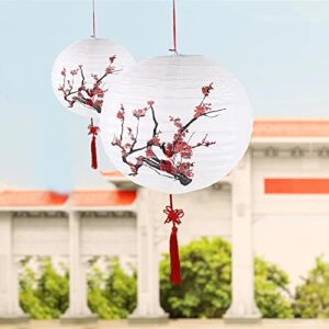 BESTOYARD ser of 8 Chinese Paper Lanterns Japanese Lanterns lamp Japanese Lanterns Outdoor Chinese Lanterns to Release in Sky with Light for