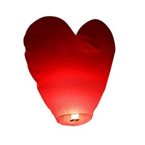 1* new year decoration air kongming lantern wishing lamp chinese paper wishing lanterns fly candle lamps christmas party wedding (color : red)