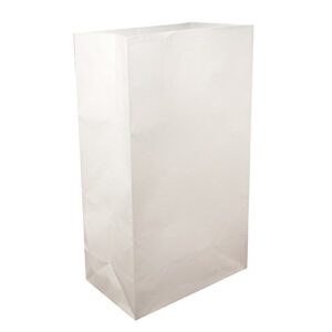 lumabase paper luminaria bags, white – set of 100
