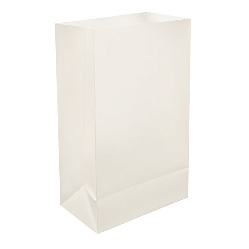 Lumabase 500100 Bags Plastic Luminarias, White