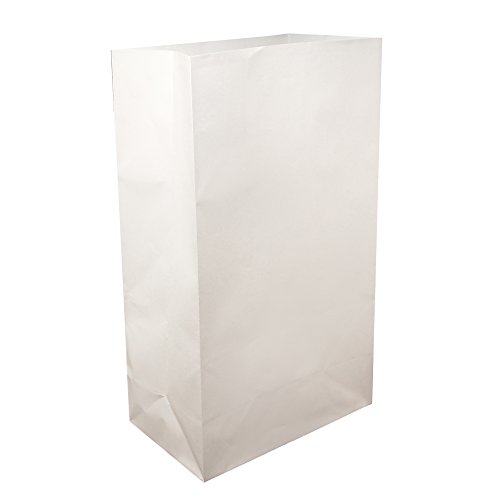 Lumabase 41012 Flame Resistant Bag Paper Luminarias, White