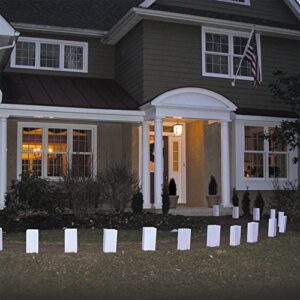 Lumabase 41012 Flame Resistant Bag Paper Luminarias, White