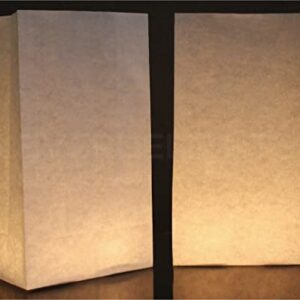 CleverDelights White Luminary Bags - 20 Pack - Wedding Christmas Holiday Luminaria