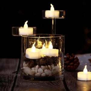 Homemory Value Set - 50 Luminary Bags & 100 LED Tea Lights, Long Lasting Battery Included, Ideal for Various Decor