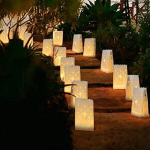 Homemory Value Set - 50 Luminary Bags & 100 LED Tea Lights, Long Lasting Battery Included, Ideal for Various Decor