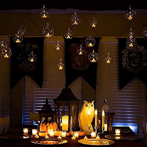 Homemory 24 Halloween Luminary Bags & 24 LED Tea Lights, Long Lasting Battery Included, Ideal for Various Decor