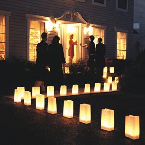 Lumabase 53136 Candle Luminaria Kit, White