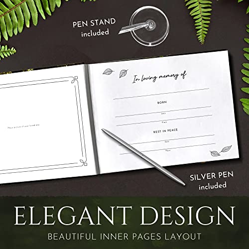 Celebration of Life Funeral Guest Book, Tree Design Funeral Guestbook with Pen, Memorial Service Guest Book, Memorial Guest Book, Memorial Book, Funeral Book, Signature Book, Funeral Book Guest