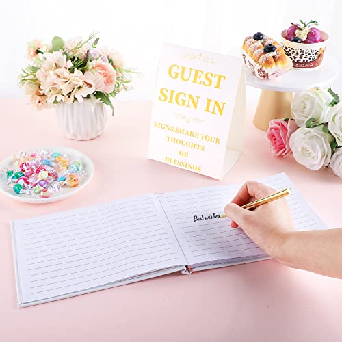 Wedding Guest Book with Pen Wedding Memory Book with Table Cards Hardcover Wedding Guestbook Photo Album Sign in Wedding Book Gold Guest Book Sign Guest Sign in Book Guest Registry Guestbook Planner