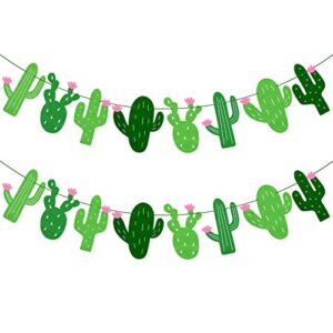 yaaaaasss! fiesta banner cacti garlands green felt mexican themed party decoration llama birthday party baby shower supplies
