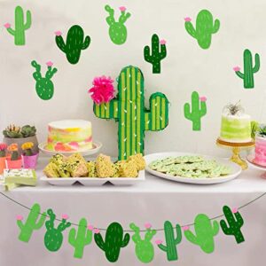 Yaaaaasss! Fiesta Banner Cacti Garlands Green Felt Mexican Themed Party Decoration Llama Birthday Party Baby Shower Supplies