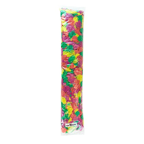 100 Foot Long Tropical Multicolored Plastic Garland Flower Hula Leis Hawaiian Island Leaves Banner for Party Decorations, Birthdays, Event Supplies, Festivals, Children & Adults