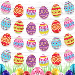 KatchOn, Easter Egg Garland for Mantle - 10 Feet, No DIY | Large, Easter Garland for Easter Decorations | Happy Egg Easter Banner for Fireplace | Easter Party Decorations | Easter Garland Decorations