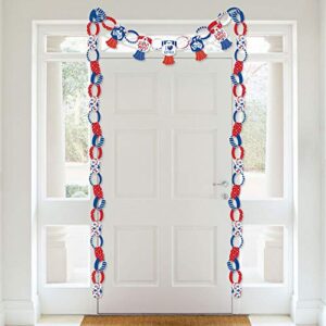 Big Dot of Happiness Australia Day - 90 Chain Links and 30 Paper Tassels Decoration Kit - G’Day Mate Aussie Party Paper Chains Garland - 21 feet