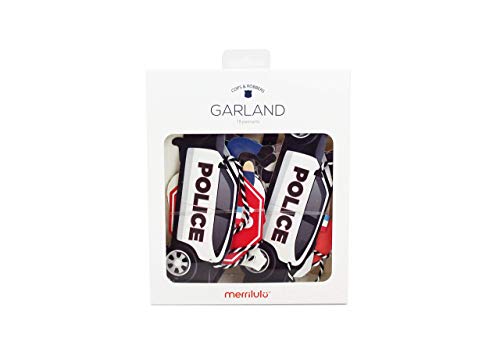 Cops and Robbers - Garland | Cop Party Decoration | Boy Birthday Party | Cops, Robbers, Police Car, Police Badge, Handcuffs, Stop Sign | Kids Party Decor