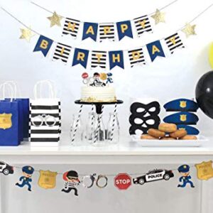 Cops and Robbers - Garland | Cop Party Decoration | Boy Birthday Party | Cops, Robbers, Police Car, Police Badge, Handcuffs, Stop Sign | Kids Party Decor