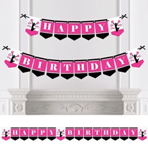 big dot of happiness we’ve got spirit – cheerleading – birthday party bunting banner – cheerleader birthday party decorations – happy birthday