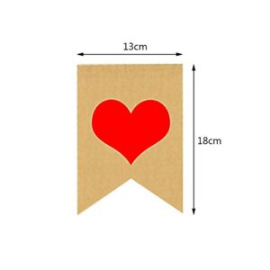 jijAcraft Welcome Home Banner,Burlap Welcome Home with Heart Banner for Home Mantle Fireplace Decoration Family Party Supplies(2.8M/9.1Feet)