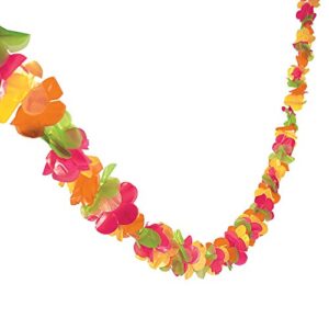 fun express – plastic lei garland (100ft) for party – party decor – hanging decor – garland – party – 1 piece