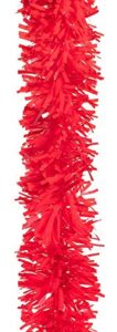 tcdesignerproducts red vinyl twist garland – 4″ x 25′ roll